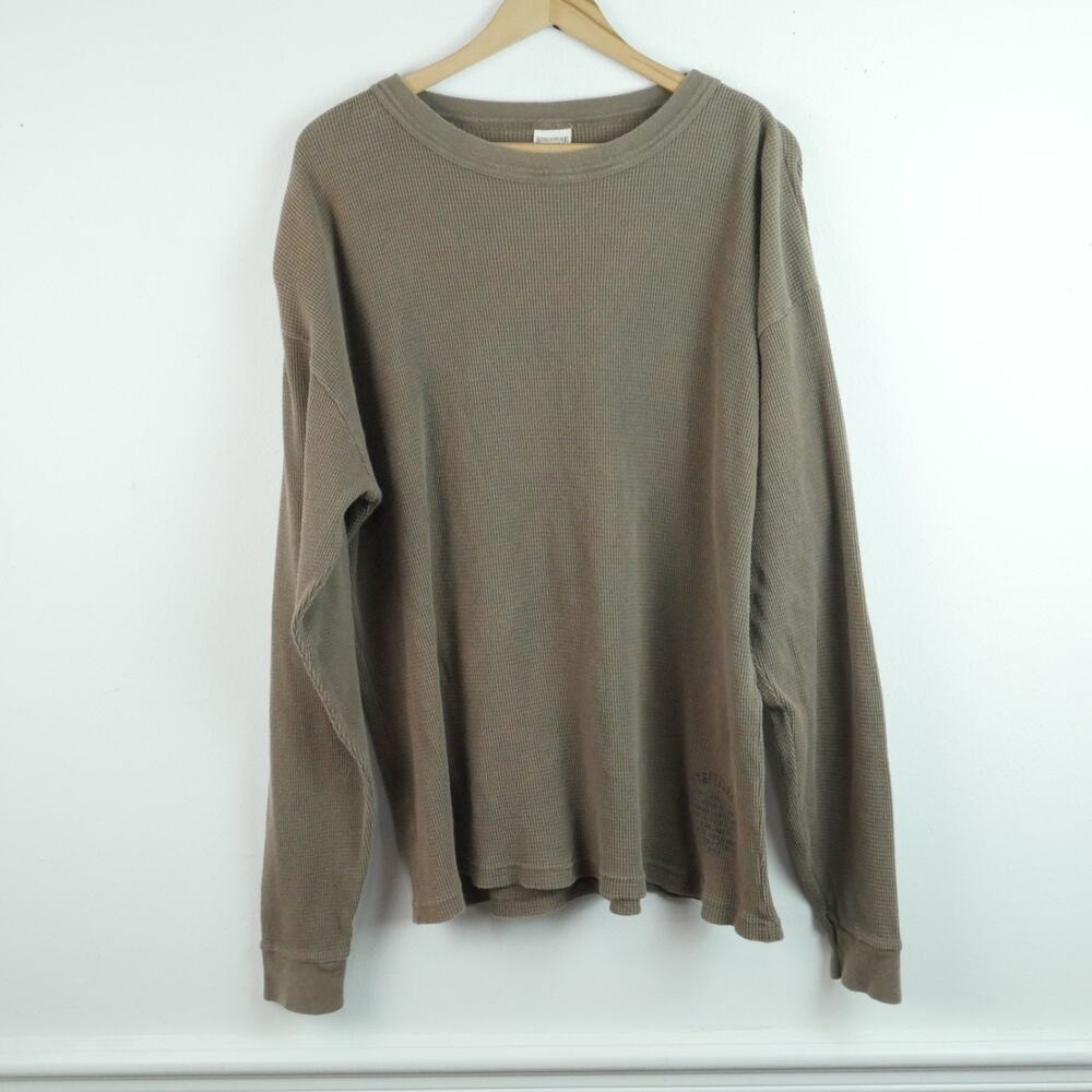 Vintage Structure XL Thermal‎ T Shirt USA 90s Grunge Oversized Normcore Skater